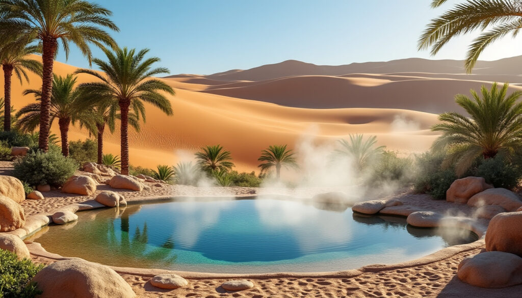 découvrez ksar ghilane en tunisie, un oasis unique au cœur du désert avec sa source chaude naturelle, idéal pour une aventure authentique entre sable et détente.